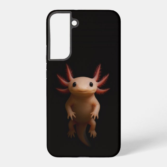Coque Samsung Galaxy Black 4 Luxe Galaxy S22 Plus, Mexican Axolotl  (Verso)