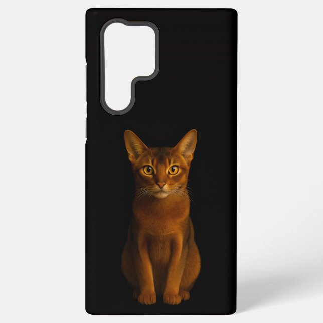 Coque Samsung Galaxy Black 4 Luxe Galaxy S22 Ultra, Abyssinian Beauty (Verso)