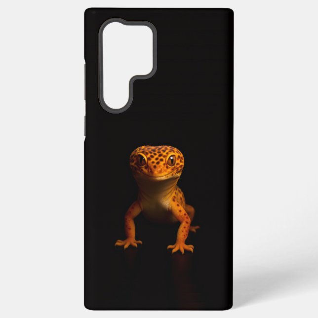 Coque Samsung Galaxy Black 4 Luxe Galaxy S22 Ultra, Leopard Gecko (Verso)