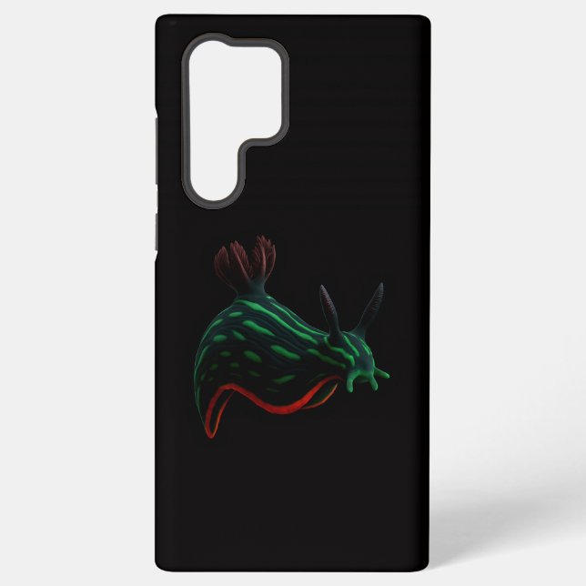 Coque Samsung Galaxy Black 4 Luxe Galaxy S22 Ultra, Neon Sea Slug  (Verso)