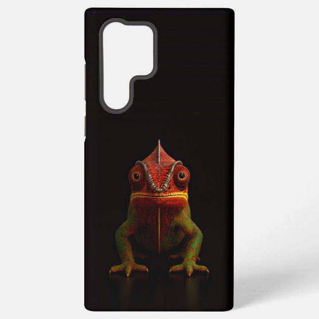 Coque Samsung Galaxy Black 4 Luxe Galaxy S22 Ultra, Panther Chameleon (Verso)