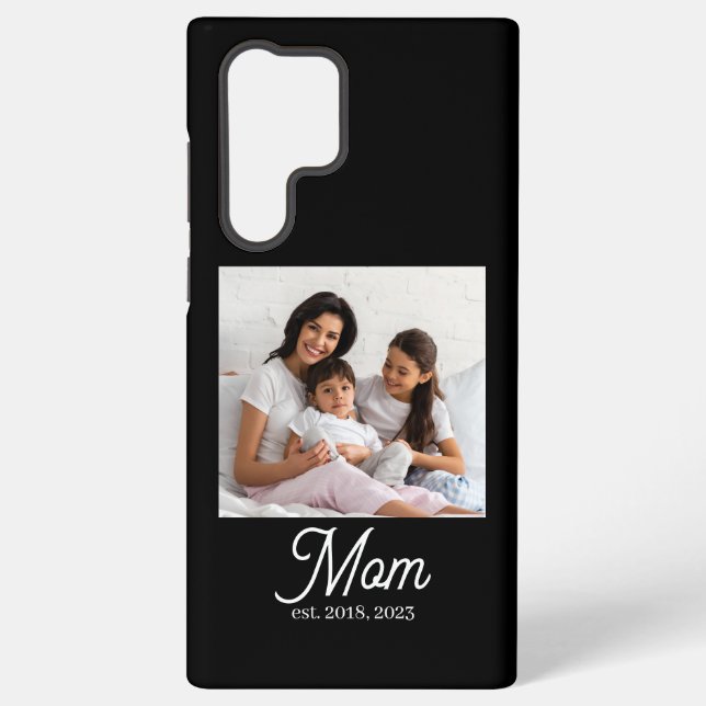 Coque Samsung Galaxy Black Mom Established Script (Verso)