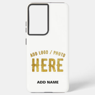 COQUE SAMSUNG GALAXY BLANC MODERNE PERSONNALISABLE DE MARQUE VÉRIFIÉE S