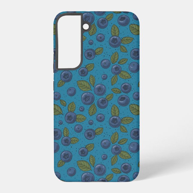 Coque Samsung Galaxy Bleus sur bleu (Verso)