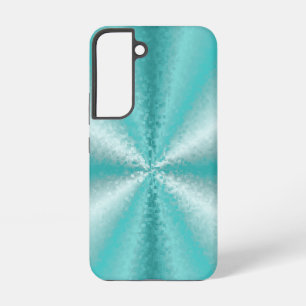 Coque Samsung Galaxy Blocs 3D en bleu glace et vert