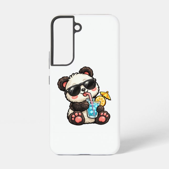 Coque Samsung Galaxy Boisson Cool Panda (Verso)