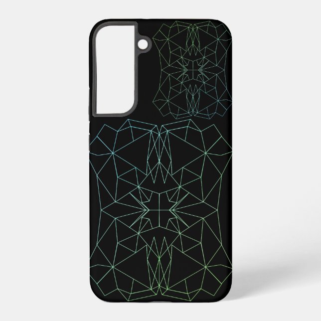 Coque Samsung Galaxy Boîtier de 2 téléphones pour géométrie cristalline (Verso)