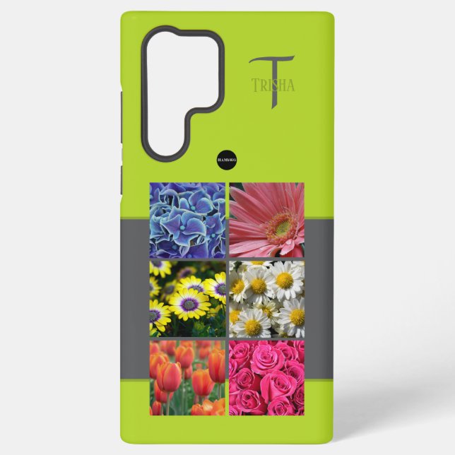Coque Samsung Galaxy Boîtier de téléphone cellulaire photo et monogramm (Verso)