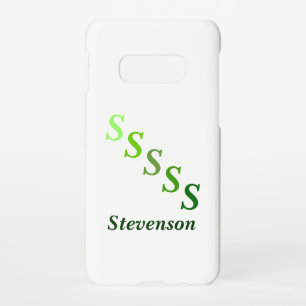Coque Samsung Galaxy S10E Boîtier de téléphone - Lettres et nom vert