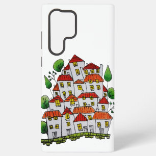 Coque Samsung Galaxy Boîtier de téléphone S22 Ultra (Doodle - dessiné à