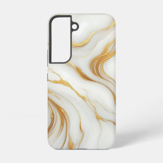 Coque Samsung Galaxy Boîtier Samsung Galaxy S22 en marbre blanc classiq