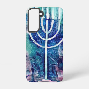 Coque Samsung Galaxy Boîtier téléphonique Hanoukka Menorah Samsung Gala