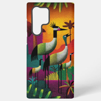 Coque Samsung Galaxy Boîtier téléphonique Jungle Pop Crowne Cranes