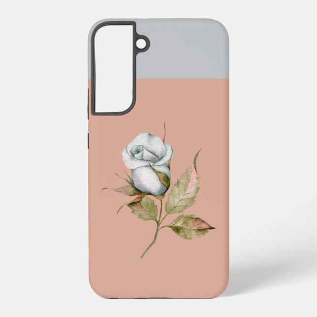 Coque Samsung Galaxy Boîtier téléphonique SX21 à simple Rose gris clair (Verso)