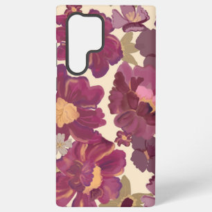 Coque Samsung Galaxy Boîtier téléphonique violet fleuri