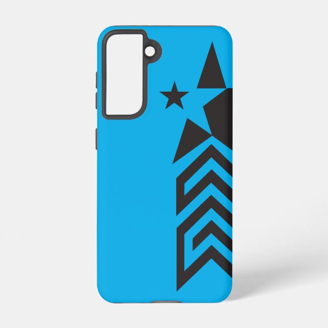 Coque Samsung Galaxy Bold Black Geometric Star (Verso)