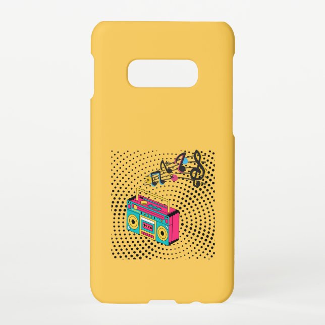 Coque Samsung Galaxy Boombox audio rétro. (Dos)