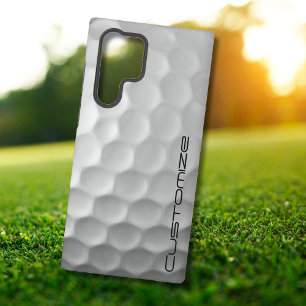Coque Samsung Galaxy Boule de golf avec texte personnalisé