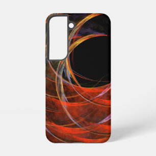 Coque Samsung Galaxy Brise du Cercle Vortex de Feu Art Abstrait