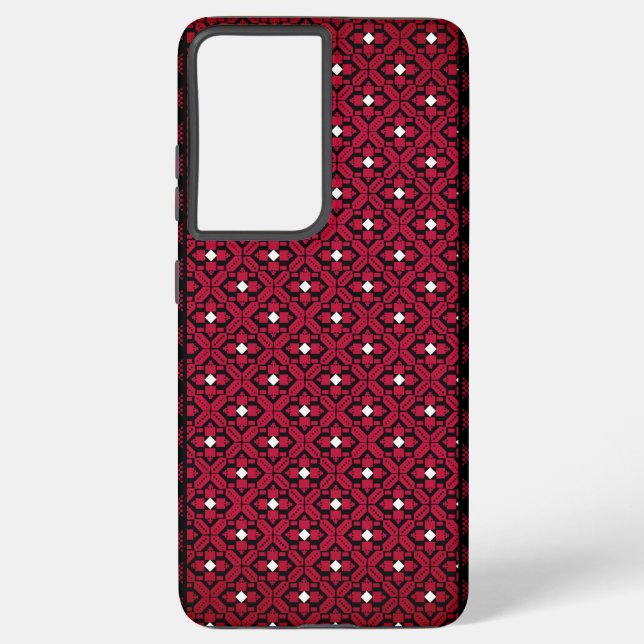 Coque Samsung Galaxy Broderie palestinienne Tatreez design imprimé (Verso)