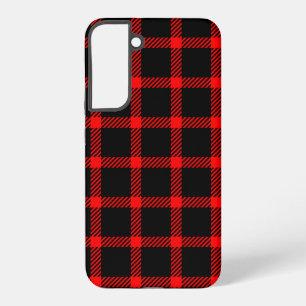Coque Samsung Galaxy Buffalo Check Rouge et Noir Lumberjack Plaid Decor