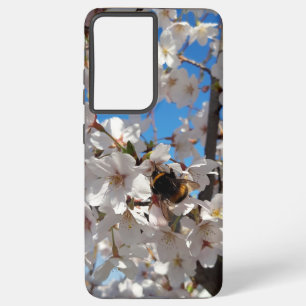 Coque Samsung Galaxy Bumblebee sur la fleur de cerisier sauvage