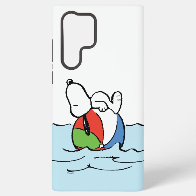 Coque Samsung Galaxy cacahuètes | Snoopy Beach Ball Beach (Verso)
