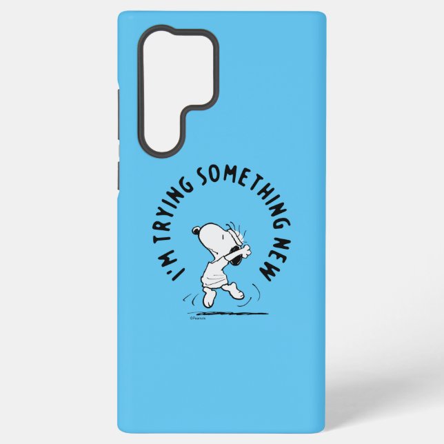 Coque Samsung Galaxy cacahuètes | Snoopy Essayer Quelque Chose De Nouve (Verso)