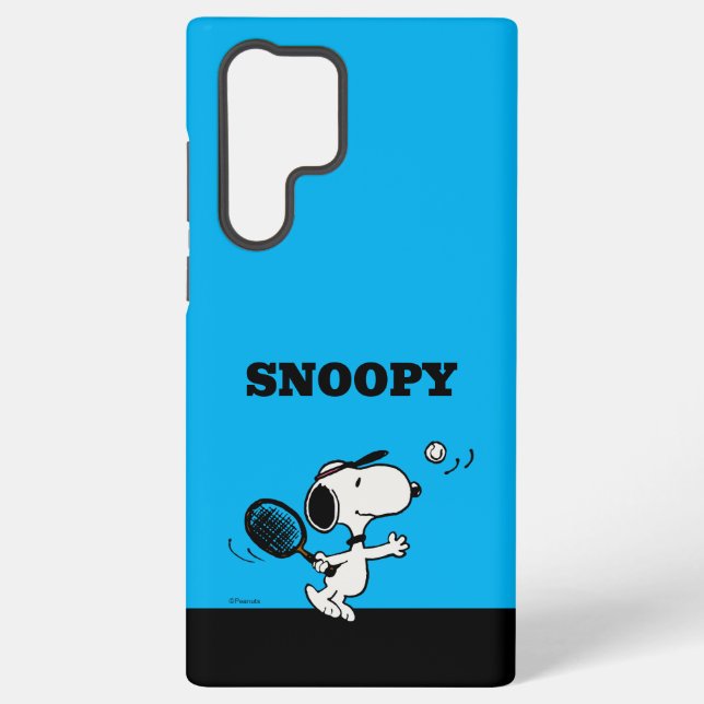 Coque Samsung Galaxy cacahuètes | Snoopy Joue Au Tennis (Verso)