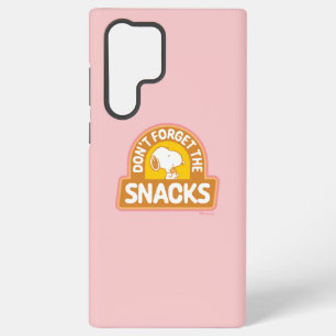 Coque Samsung Galaxy cacahuètes   Snoopy N'oubliez pas les snacks