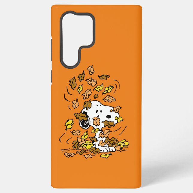 Coque Samsung Galaxy cacahuètes | Snoopy Pile de Feuilles (Verso)