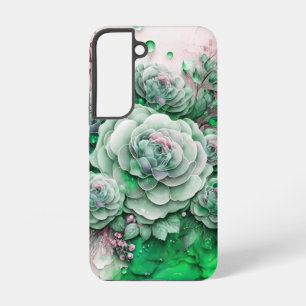 Coque Samsung Galaxy Cactus vert et rose Succulent