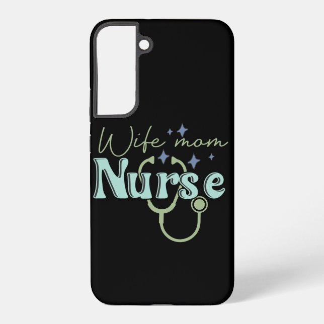 Coque Samsung Galaxy Cadeau d'infirmière pour la Fête des mères infirmi (Verso)