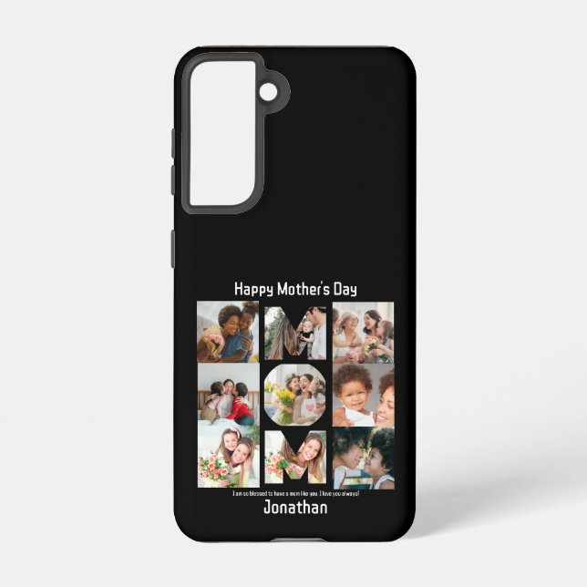 Coque Samsung Galaxy Cadeau personnalisé pour maman mère Fête 9 Photo C (Verso)