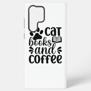 Coque Samsung Galaxy Cadeau simple pour amateur de chats noirs "Livres 