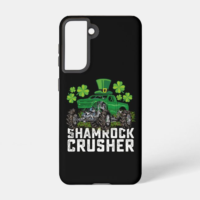 Coque Samsung Galaxy Camion shamrock Croisher Jour de la Saint Patrick  (Verso)