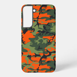 Coque Samsung Galaxy Camouflage orange et vert, Militaire, Armée