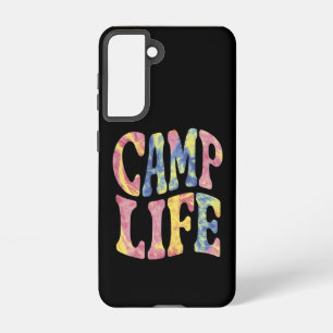 Coque Samsung Galaxy Camping Filles d'été Camp Life Tie-Die Rétro 