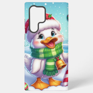 Coque Samsung Galaxy Canard de Noël coloré mignon