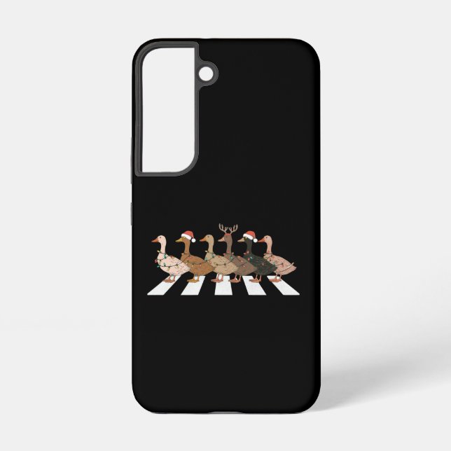 Coque Samsung Galaxy Canards de Noël Animaux amusants Jours de Noël Amo (Verso)