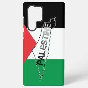 Coque Samsung Galaxy Carte de la Palestine libre sur le drapeau palesti