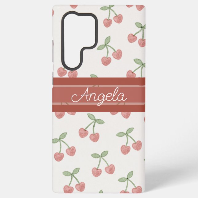 Coque Samsung Galaxy Cerises amoureuses (Verso)