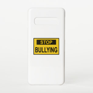 Coque Samsung Galaxy S10 Cesser le signe d'intimidation jaune