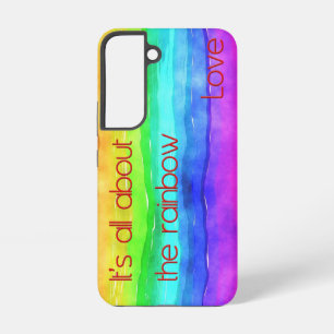 Coque Samsung Galaxy C'est tout sur l'amour arc-en-ciel 03