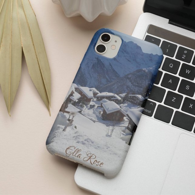 Coque Samsung Galaxy Chalets d'hiver dans les Alpes suisses (Créateur téléchargé)