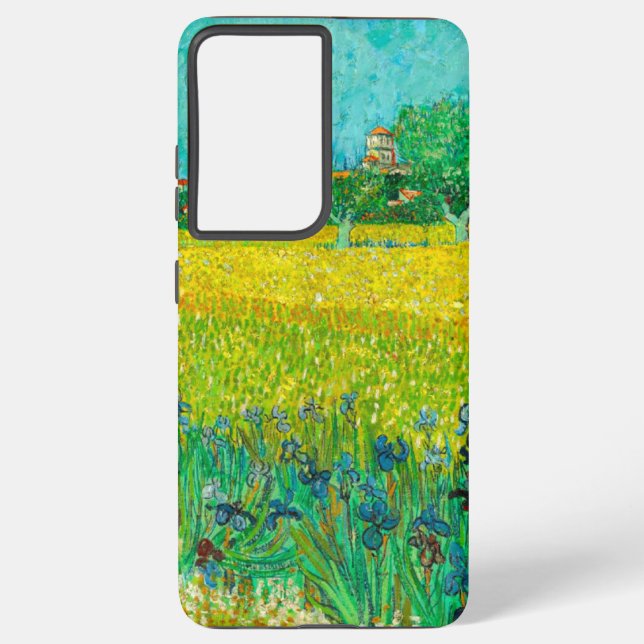 Coque Samsung Galaxy Champ Van Gogh avec Irises près d'Arles (Verso)