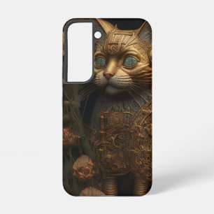 Coque Samsung Galaxy Chat doré gothique steampunk