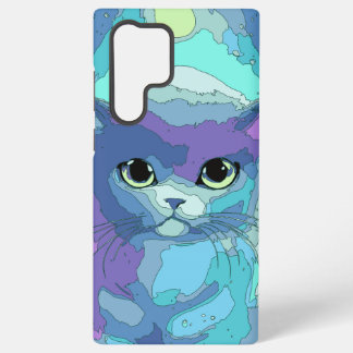 Coque Samsung Galaxy Chat fantastique sur fond futuriste