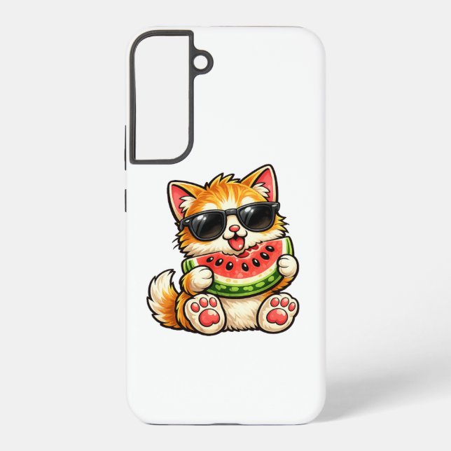 Coque Samsung Galaxy Chat pastèque cool (Verso)