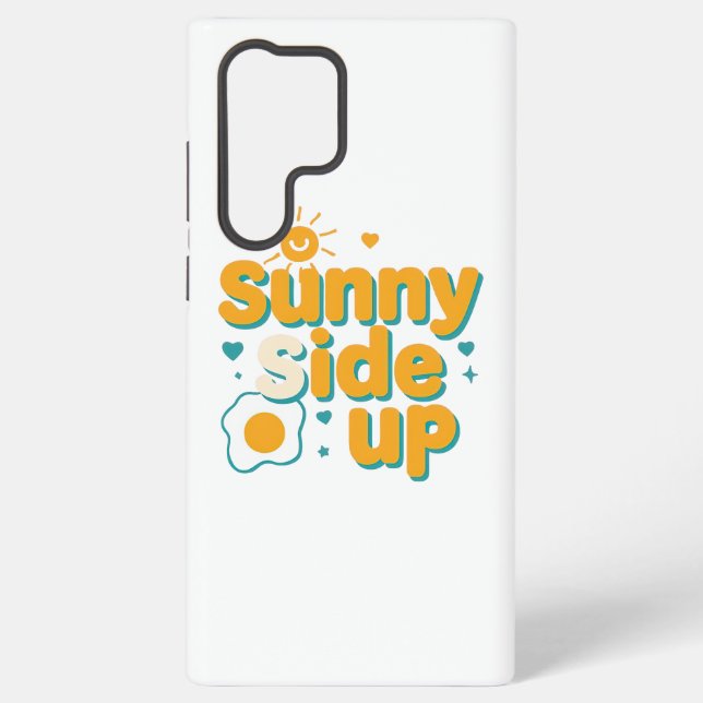 Coque Samsung Galaxy Cheerful "Sunny Side Up" with Egg and Sun (Verso)